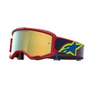 Gogle Alpinestars Vision 5 Drag Fire Red Blue Mirror Gold