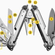 Multitool Leatherman ARC Czarna powłoka DLC i stal nierdzewna