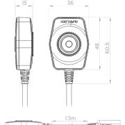 Ładowarka motocyklowa USB Quad Lock czarny