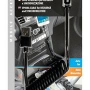 Kabel sprężynowy Usb - Apple 8 Pin Lampa czarny