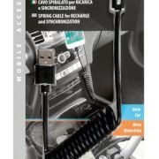 Kabel sprężynowy Usb - Micro Usb Lampa czarny