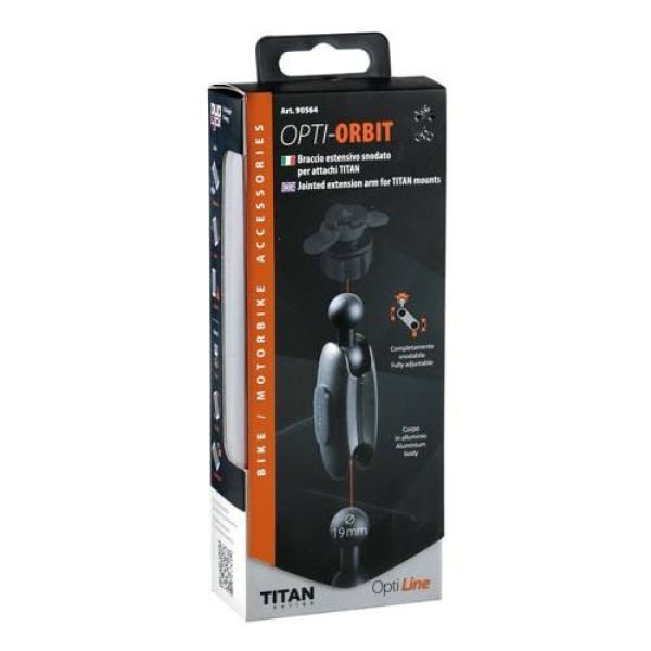 Titan Opti Orbit przegubowe ramię do mocowań Titan Lampa czarny