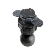 Głowica kulkowa Titan Opti, złącze DuoLock z kulką 25 mm Lampa czarny