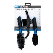 Zestaw szczotek do mycia motocykla Oxford Triple Brush Set 4468