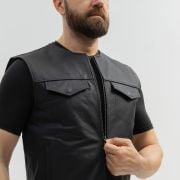 Skórzana kamizelka motocyklowa Broger Blade Black