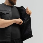 Skórzana kamizelka motocyklowa Broger Blade Black