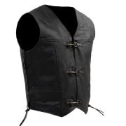 Skórzana kamizelka motocyklowa Broger Clubman Black