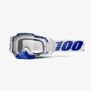 Goggle 100 procent Armega Niebieski/Biały - przezroczysta szybka