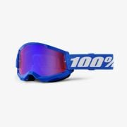 Gogle 100% Strata 2 BLUE - MIRROR RED/BLUE LENS