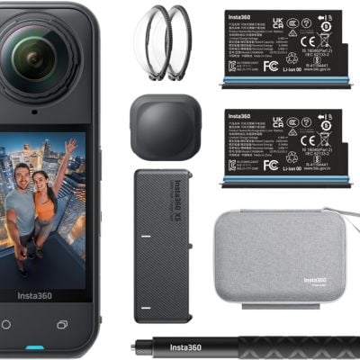 Motocyklowy zestaw kamery Insta360 X5 Essentials Bundle