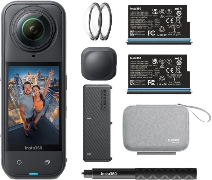 Motocyklowy zestaw kamery Insta360 X5 Essentials Bundle 