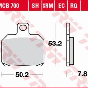 Klocki Hamulcowe TRW MCB700 Sinter street