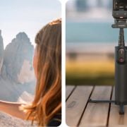 Składany Uchwyt Selfie 2w1 z pilotem Insta360 2in1 Foldable Selfie Stick Remote (1/4" Mount) 