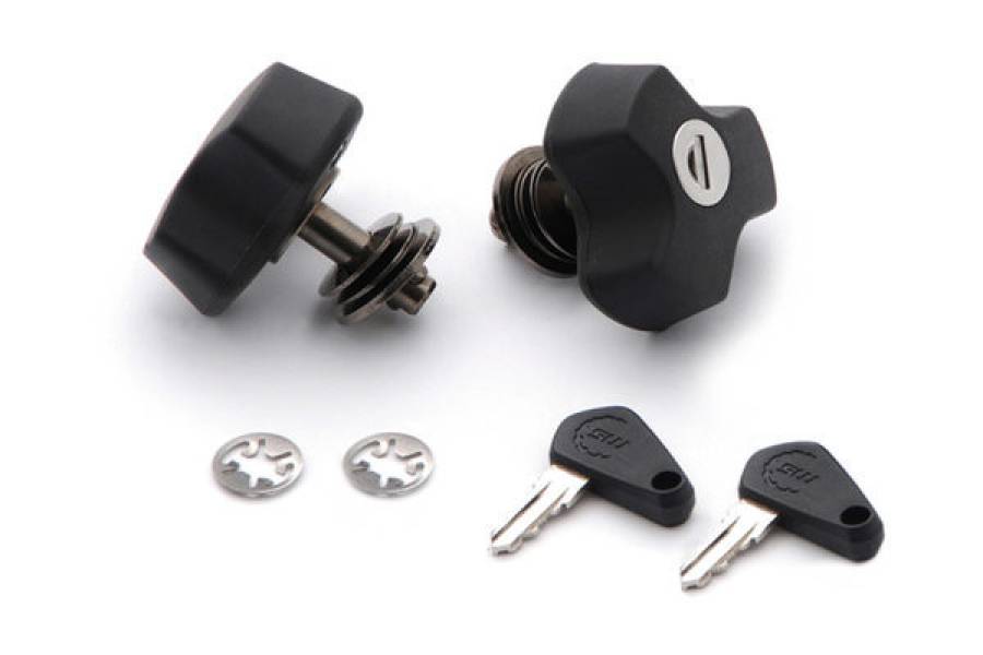 Zestaw Zabezpieczający Stelaże Evo Przed Kradzieżą Sw-Motech Anti-Theft 2 Klucze Black 