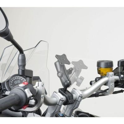 Uniwersalny Uchwyt Kulowy Gps Na Kierownicę O 22/28 Mm Sw-Motech Black