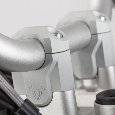 Zestaw Podwyższający Kierownicę R1200Gs Lc/Adv/Rallye/Hp, R1250Gs, Podwyższenie 40Mm, Silver, Sw-Mot