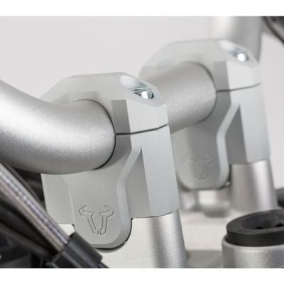 Zestaw Podwyższający Kierownicę R1200Gs Lc/Adv/Rallye/Hp, R1250Gs, Podwyższenie 40Mm, Silver, Sw-Mot