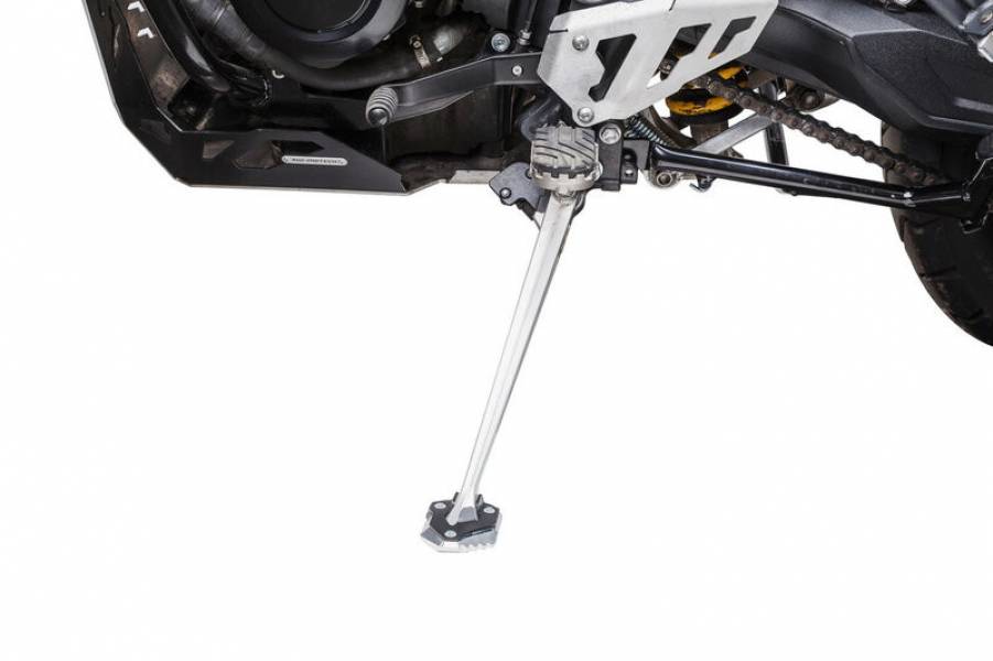 Nakładka Nóżki Bocznej Sw-Motech Triumph Tiger 800 Models (10-17), Black/Silver 