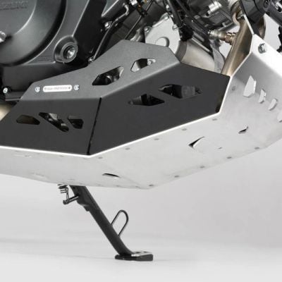 Osłona Silnika, Płyta Pod Silnik Sw-Motech V-Strom 1000 With Crash Bar, Black/Silver