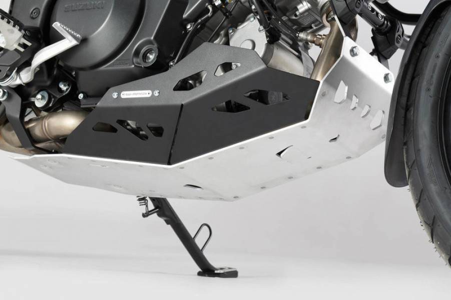 Osłona Silnika, Płyta Pod Silnik Sw-Motech V-Strom 1000 With Crash Bar, Black/Silver 