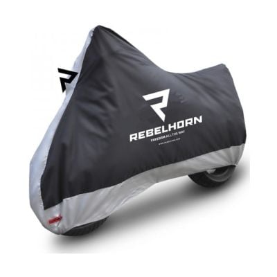 Pokrowiec Na Motocykl Rebelhorn Cover II Black/silver M