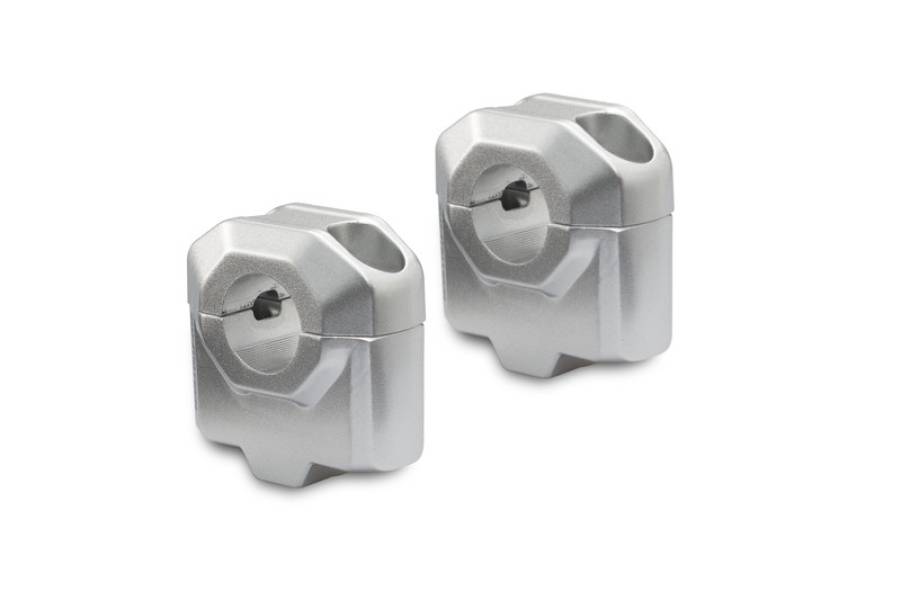 Zestaw Podwyższający Kierownicę 22Mm, Podwyższenie 30Mm, Silver, Sw-Motech 