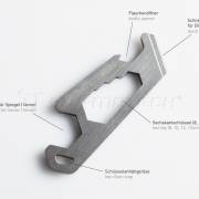 Wielofunkcyjny Klucz Multitool Key Chain Sw-Motech Silver 