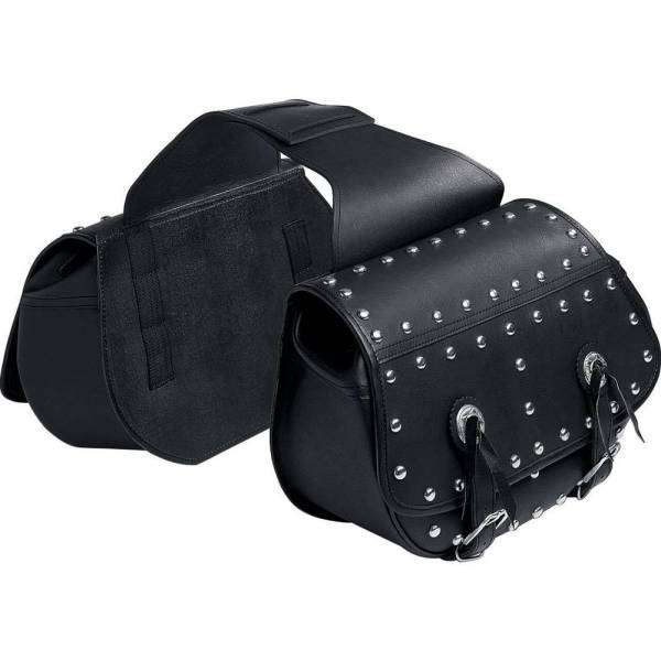 Sakwy ze sztucznej skóry z nitami Q-Bag 