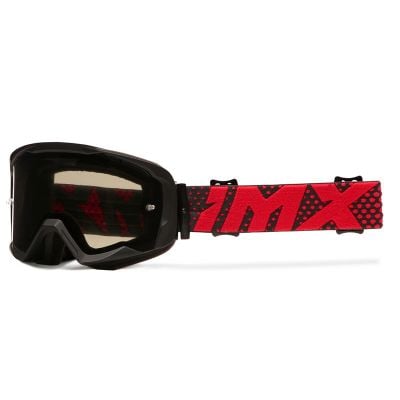 GOGLE IMX ENDURANCE (2 Szyby) Flip Black Matt/ Red- Szyba Dark Smoke + Clear