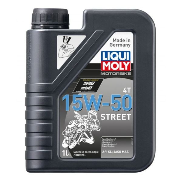 LIQUI MOLY Olej silnikowy półsyntetyczny do motocykli 15W50 Street 4T 