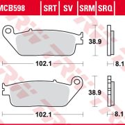 Klocki hamulcowe TRW MCB598 Sinter street