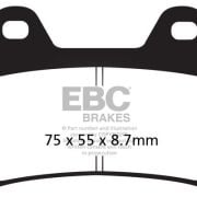 Klocki hamulcowe EBC FA244 Półmetaliczne
