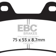 Klocki hamulcowe EBC FA244 Sinter street