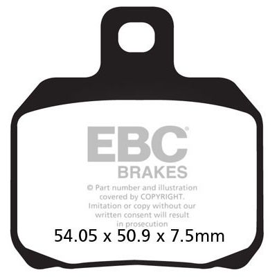 Klocki hamulcowe EBC FA266  Półmetalicze Tył