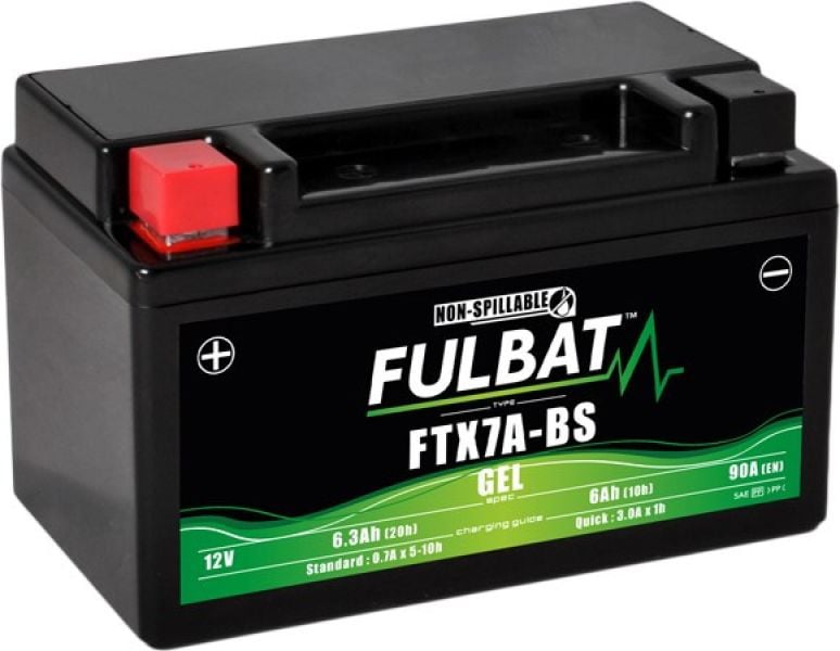 Akumulator żelowy Fulbat YTX7A-BS (bezobsługowy) 