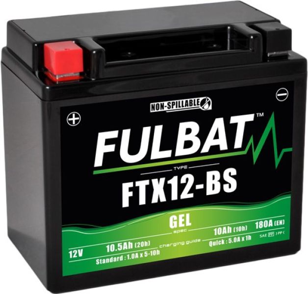 Akumulator żelowy Fulbat YTX12-BS (bezobsługowy) 