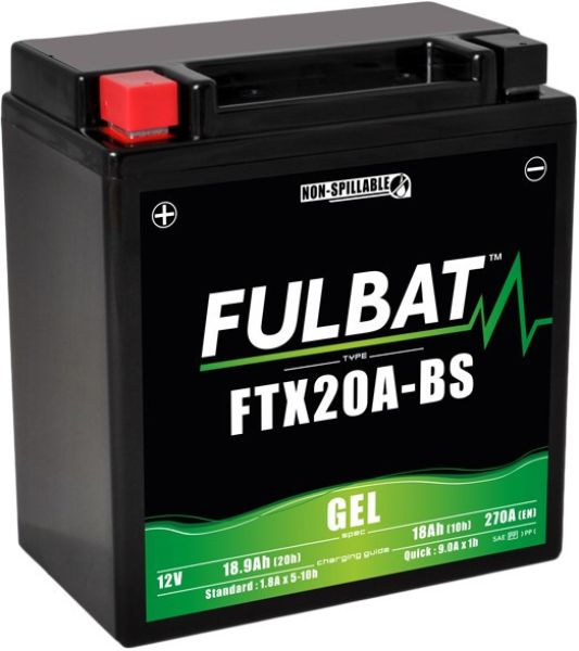 Akumulator żelowy Fulbat YTX20A-BS (bezobsługowy) 