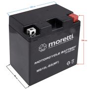 Akumulator Moretti AGM (Gel) MB10L-BS 