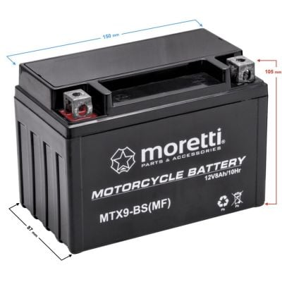 Akumulator Moretti AGM (Gel) MTX9-BS