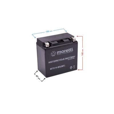 Akumulator Moretti AGM (Gel) MTX14-BS