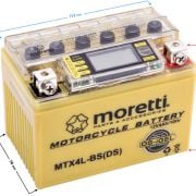 Akumulator Moretti AGM (Gel) MTX4L-BS ze wskaźnikiem