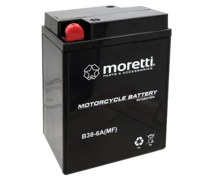 Akumulator Moretti 6V AGM (Gel) MB38-6A 