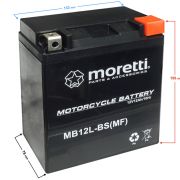 Akumulator Moretti AGM (Gel) MB12L-BS 