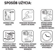 Xzone Magiczne rękawiczki do czyszczenia rękawic wewnątrz 