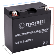 Akumulator Moretti AGM (Gel) MT14B 