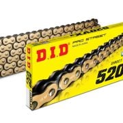 DID 520VX3 Łańcuch Napędowy X-ring Złoty
