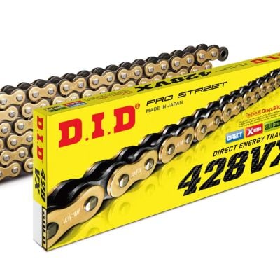 DID 428VX Łańcuch Napędowy X-ring Złoty 120 Zapinka
