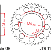 JT Zębatka Tylna JTR1131 Standardowa