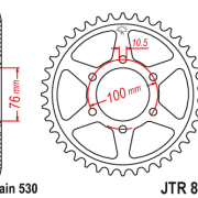 JT Zębatka Tylna JTR816 rozmiar 530 Standardowa