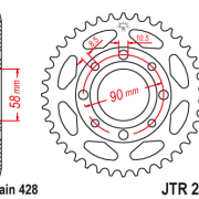 JT Zębatka Tylna JTR269 rozmiar 428 Standardowa
